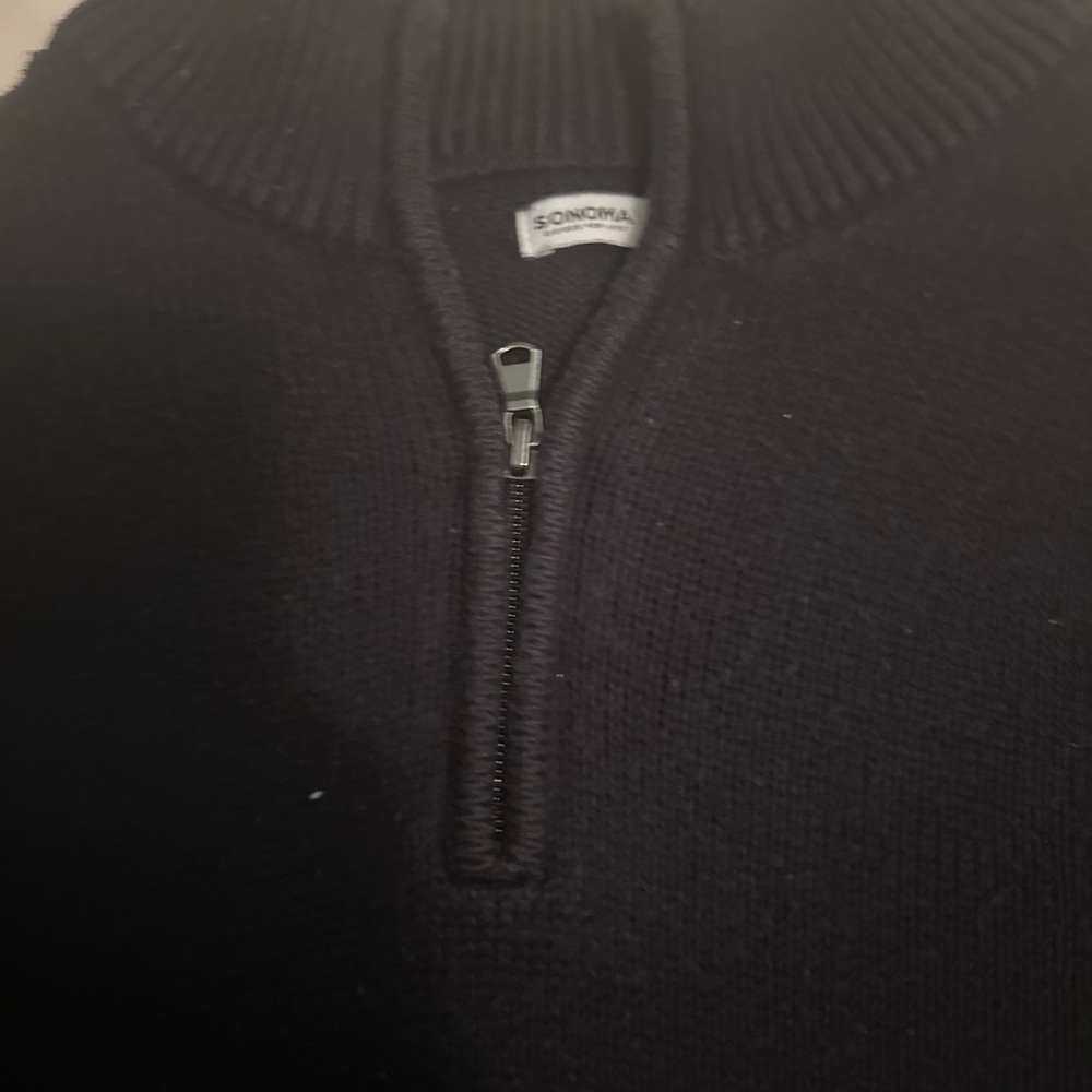 Sonoma Men's Dark Zip-Up Sweater